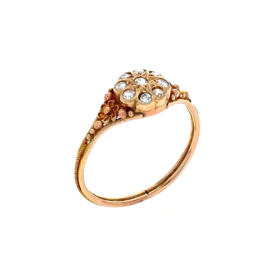 Jewelry Josephs Jewelers Home | Estate 14K Yellow Gold Diamond Cluster Ring