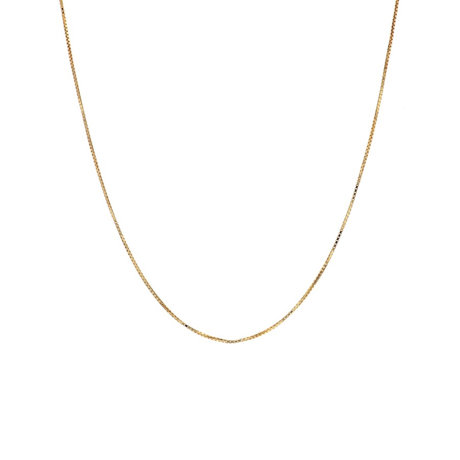 Jewelry Josephs Jewelers Home | Estate 14K Yellow Gold 24-Inch Heavy Box Chain - Josephs Jewelers