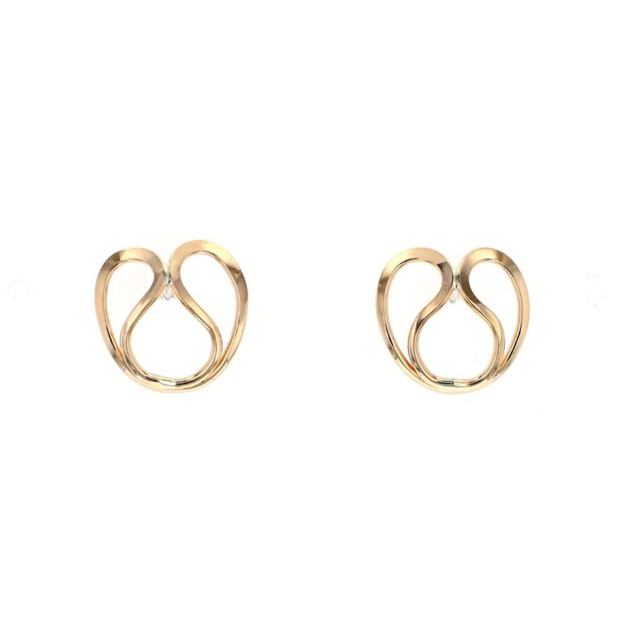 Jewelry Josephs Jewelers Home | Sterling Silver Gold Filled Pretzel Earrings