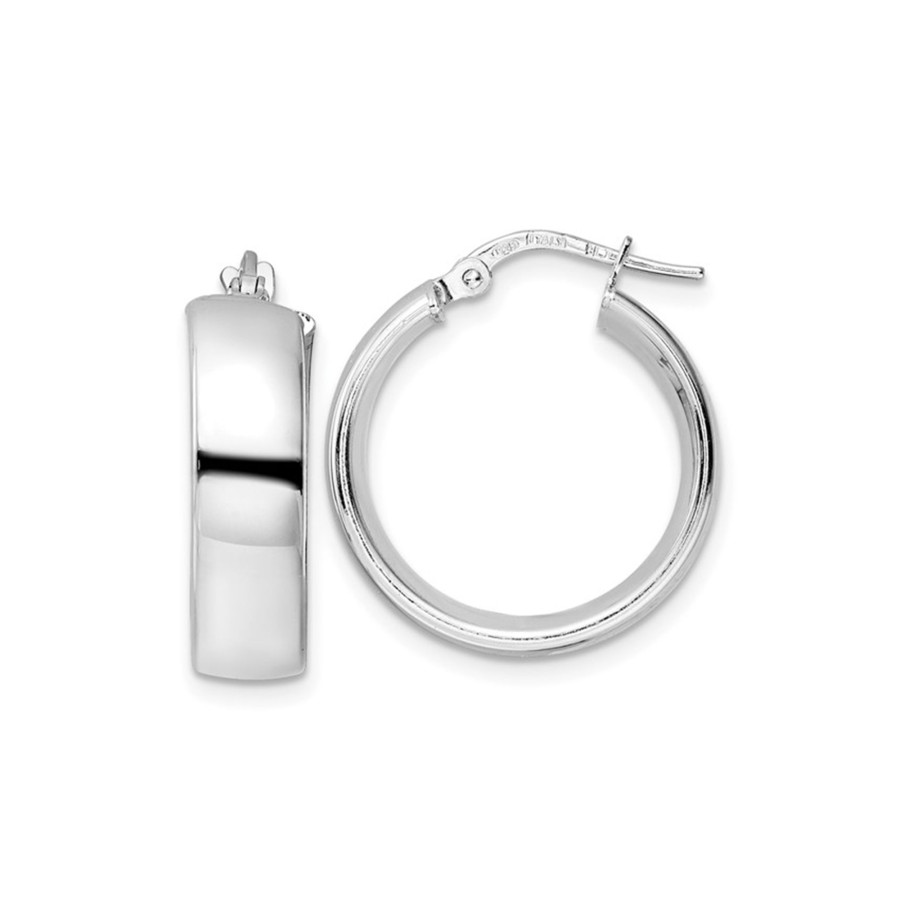 Jewelry Josephs Jewelers Home | Sterling Silver Polished Hoop Earrings