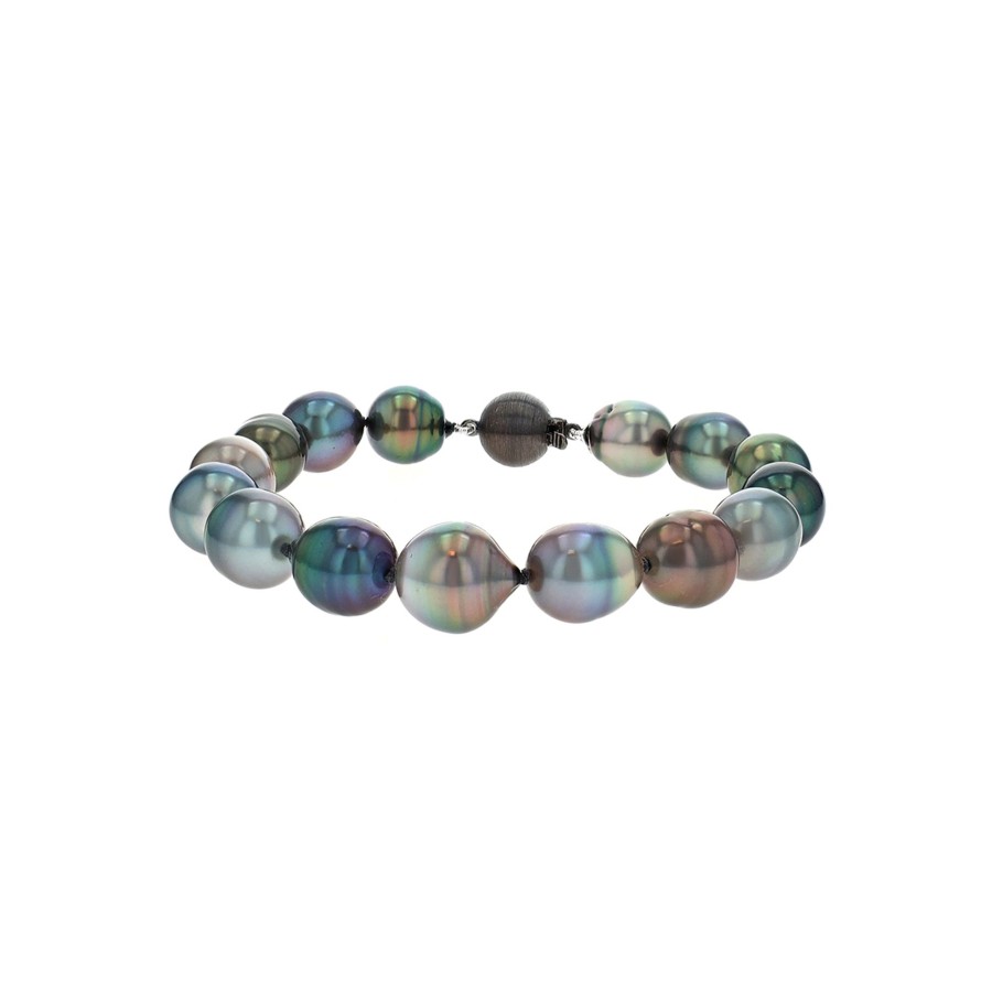 Jewelry Josephs Jewelers Home | Sterling Silver Tahitian Pearl Bracelet - Josephs Jewelers Multi