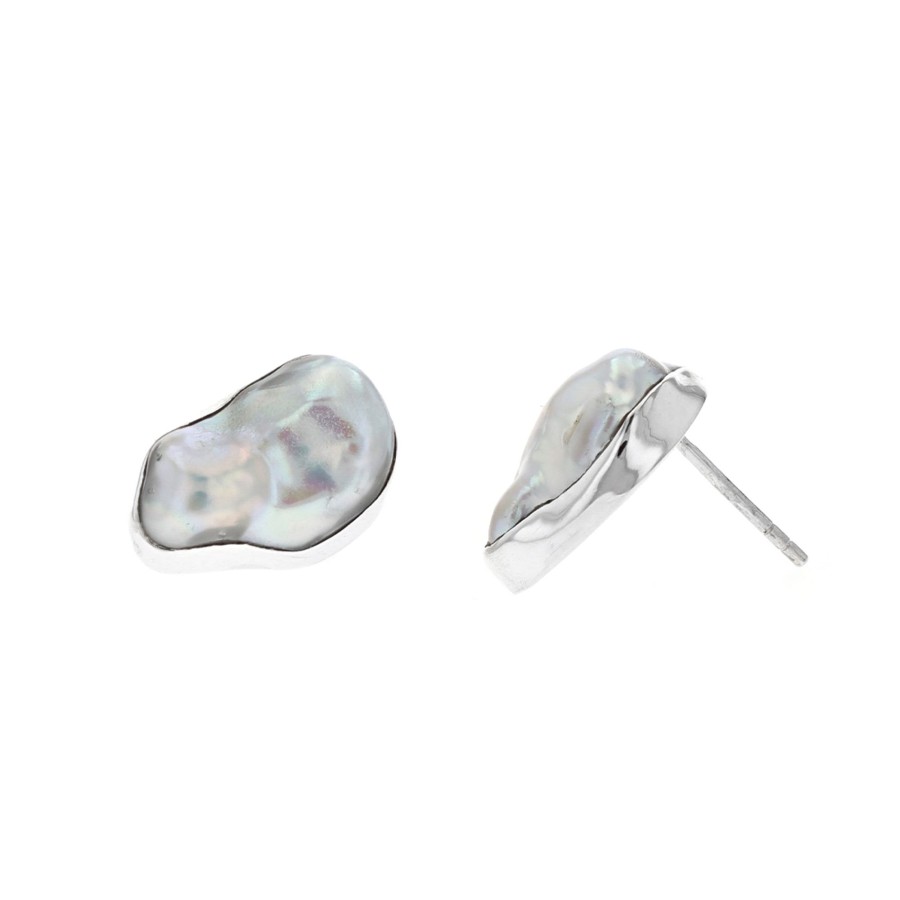 Jewelry Josephs Jewelers Home | Sterling Silver Freshwater Pearl Earrings White