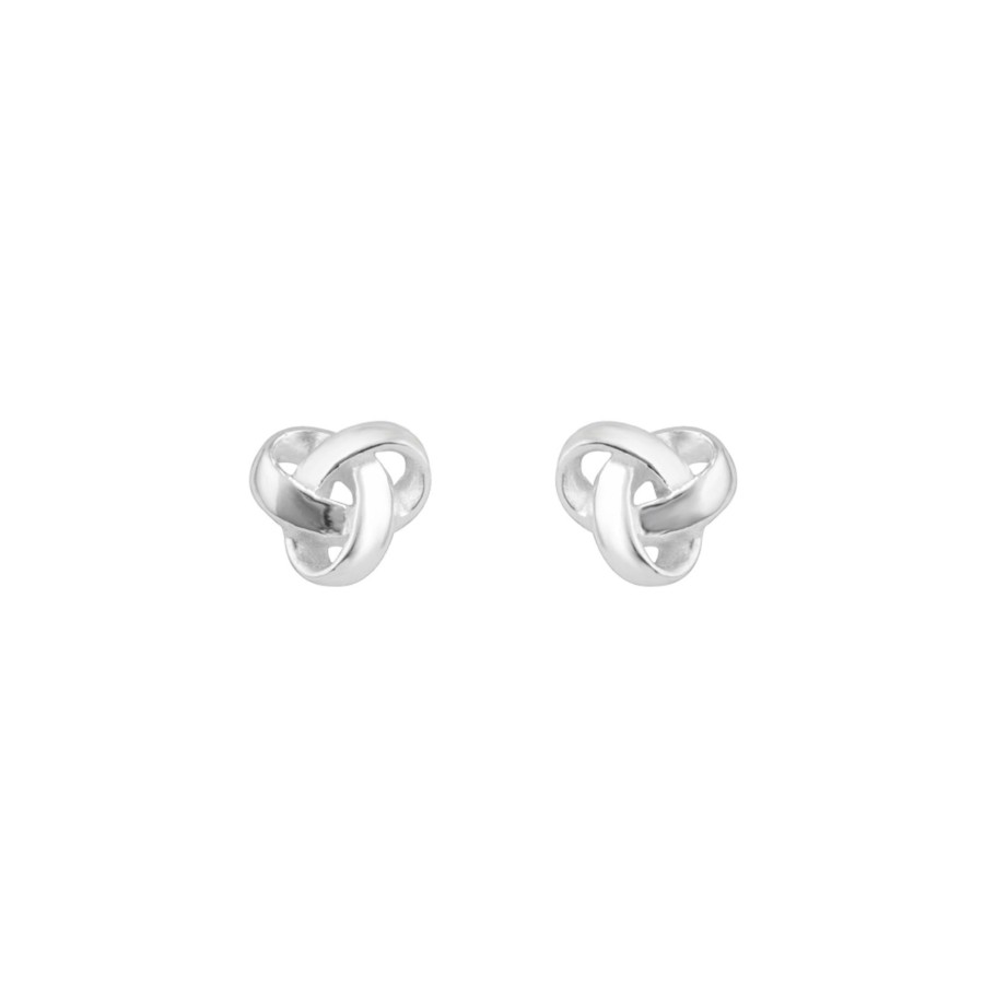 Jewelry Josephs Jewelers Home | Sterling Silver Dew Heritage Knot Earrings - Josephs Jewelers