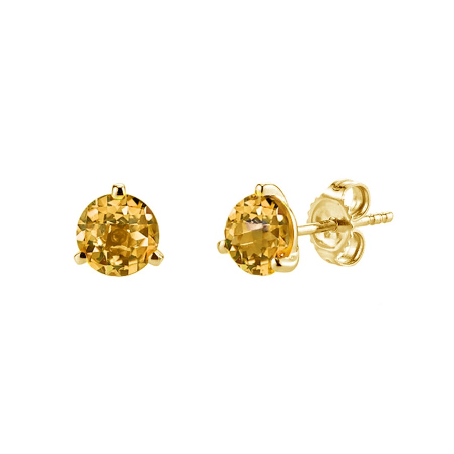 Jewelry Josephs Jewelers Home | 14K Yellow Gold Citrine Earrings Orange