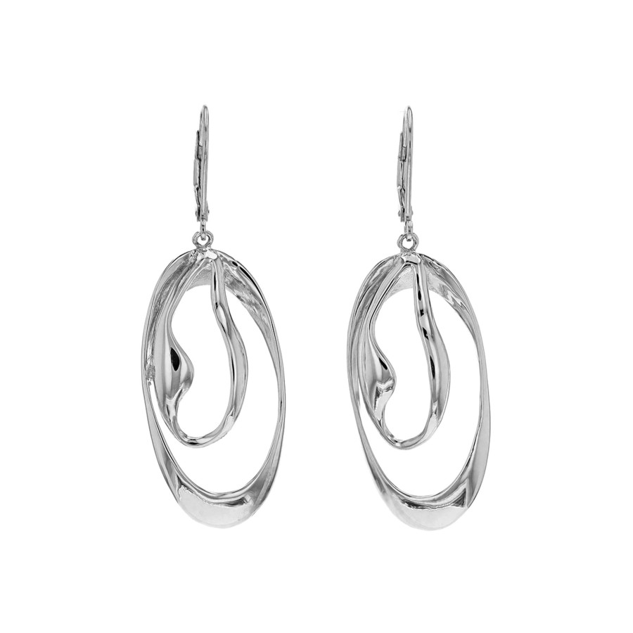 Jewelry Josephs Jewelers Home | Sterling Silver Freeform Dangle Earrings