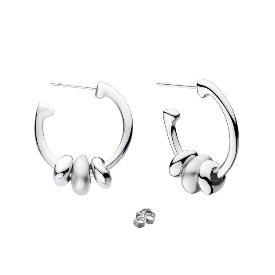 Jewelry Josephs Jewelers Home | Sterling Silver Coast Tumble Hoop Earrings