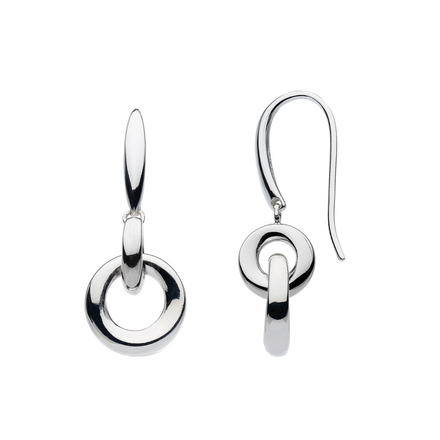 Jewelry Josephs Jewelers Home | Sterling Silver Bevel Cirque Drop Earrings