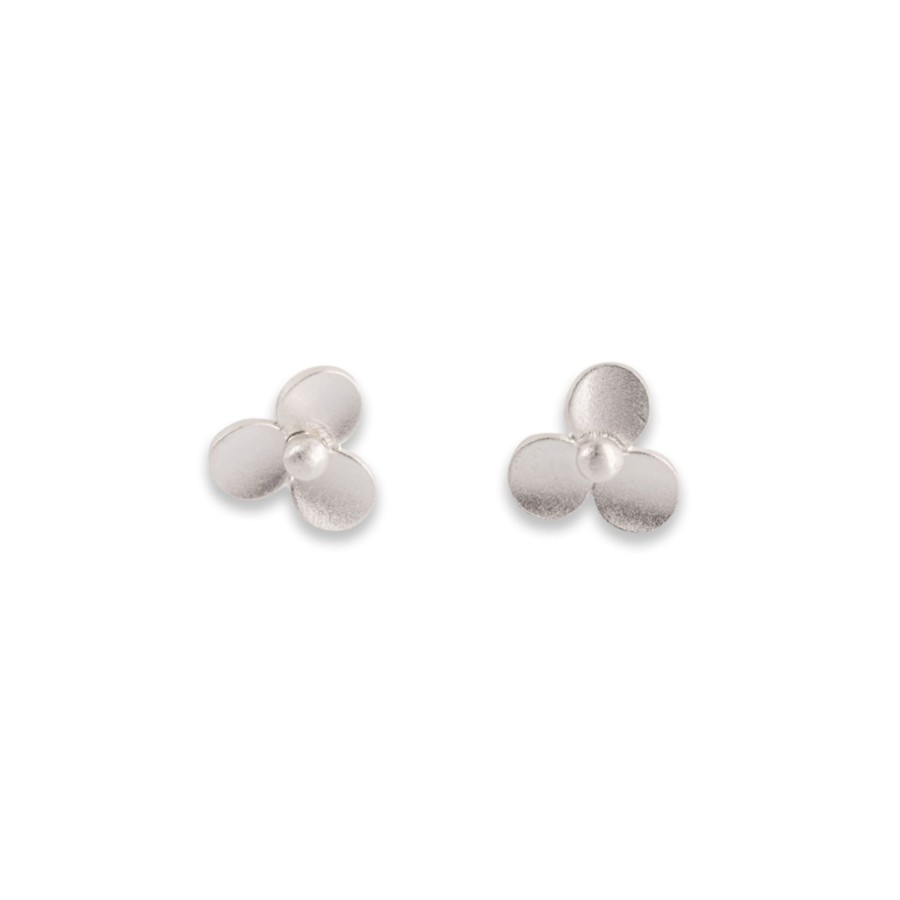 Jewelry Josephs Jewelers Home | Sterling Silver Whimsy Clover Earrings