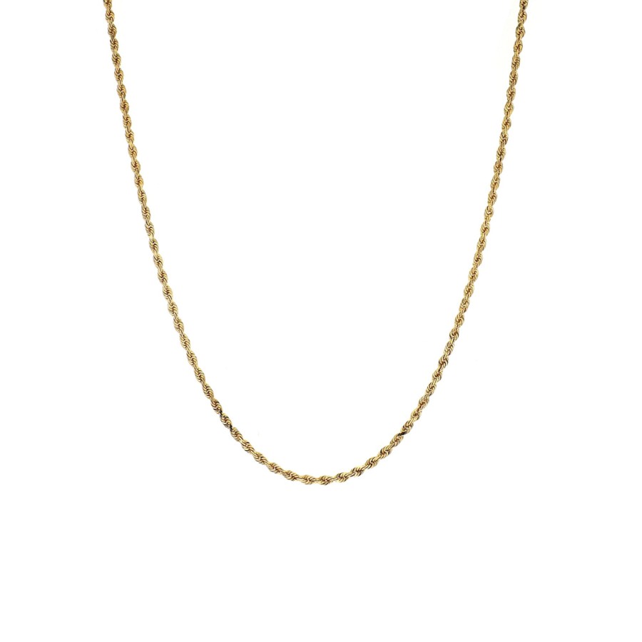 Jewelry Josephs Jewelers Home | Estate 14K Yellow Gold 16-Inch Rope Chain