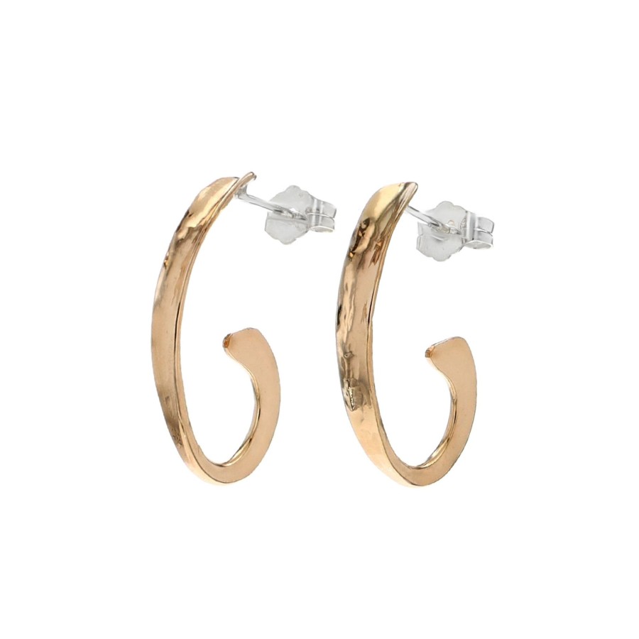 Jewelry Josephs Jewelers Home | Gold Filled Textured Hoop Earrings