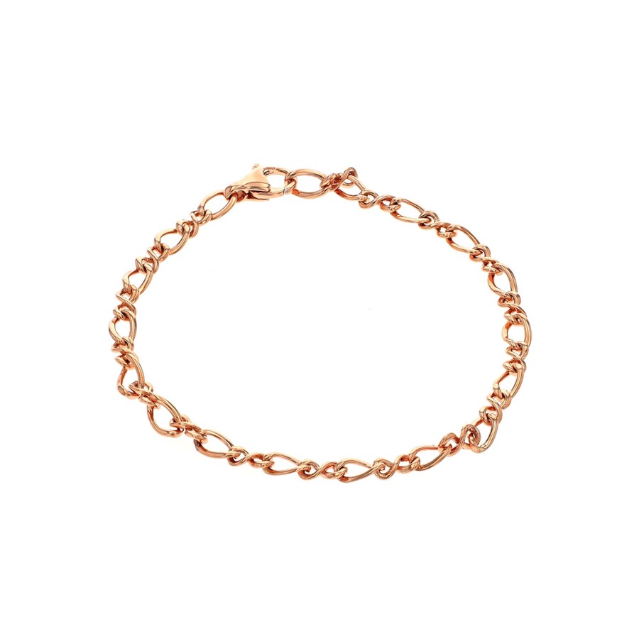 Jewelry Josephs Jewelers Home | 14K Rose Gold 7.5-Inch Fancy Link Bracelet - Josephs Jewelers