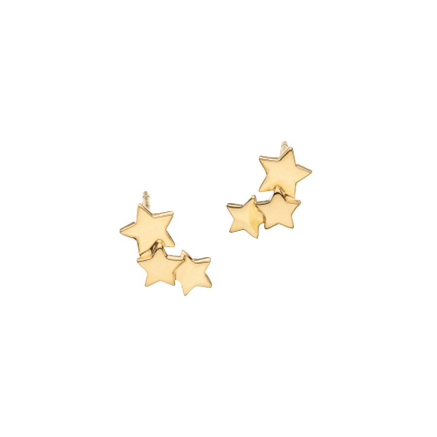 Jewelry Josephs Jewelers Home | Gold Plated Sterling Silver Stargazer Earrings