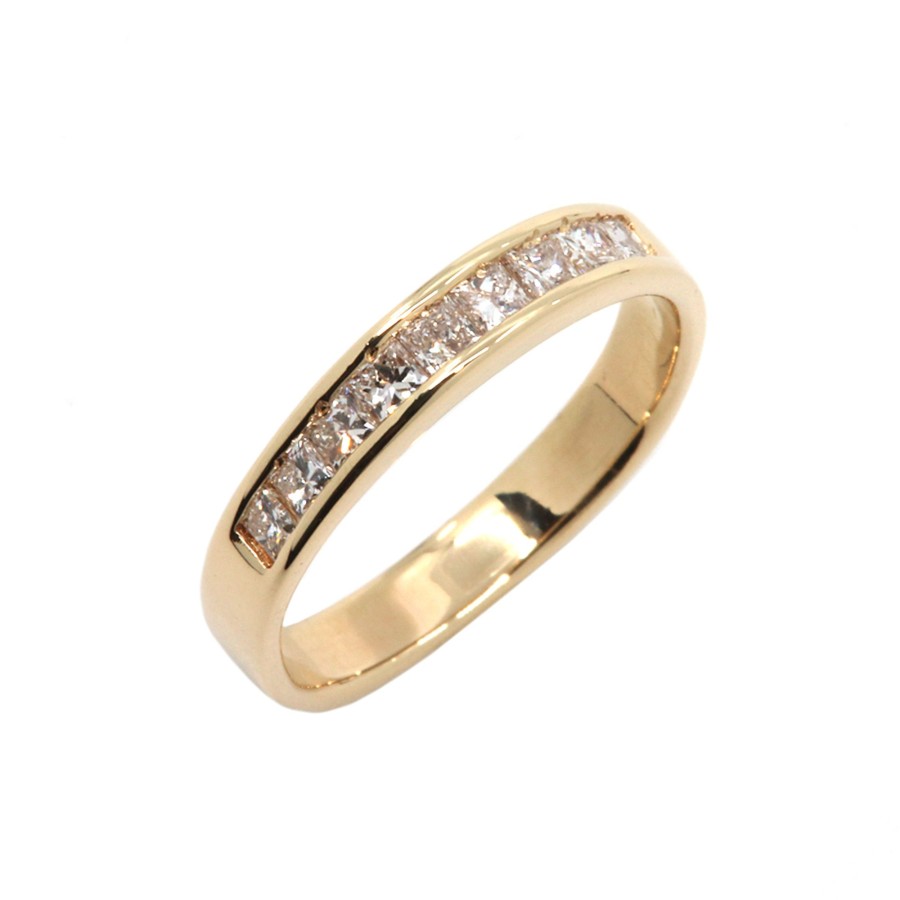 Jewelry Josephs Jewelers Home | 14K Yellow Gold Estate Diamond Band White