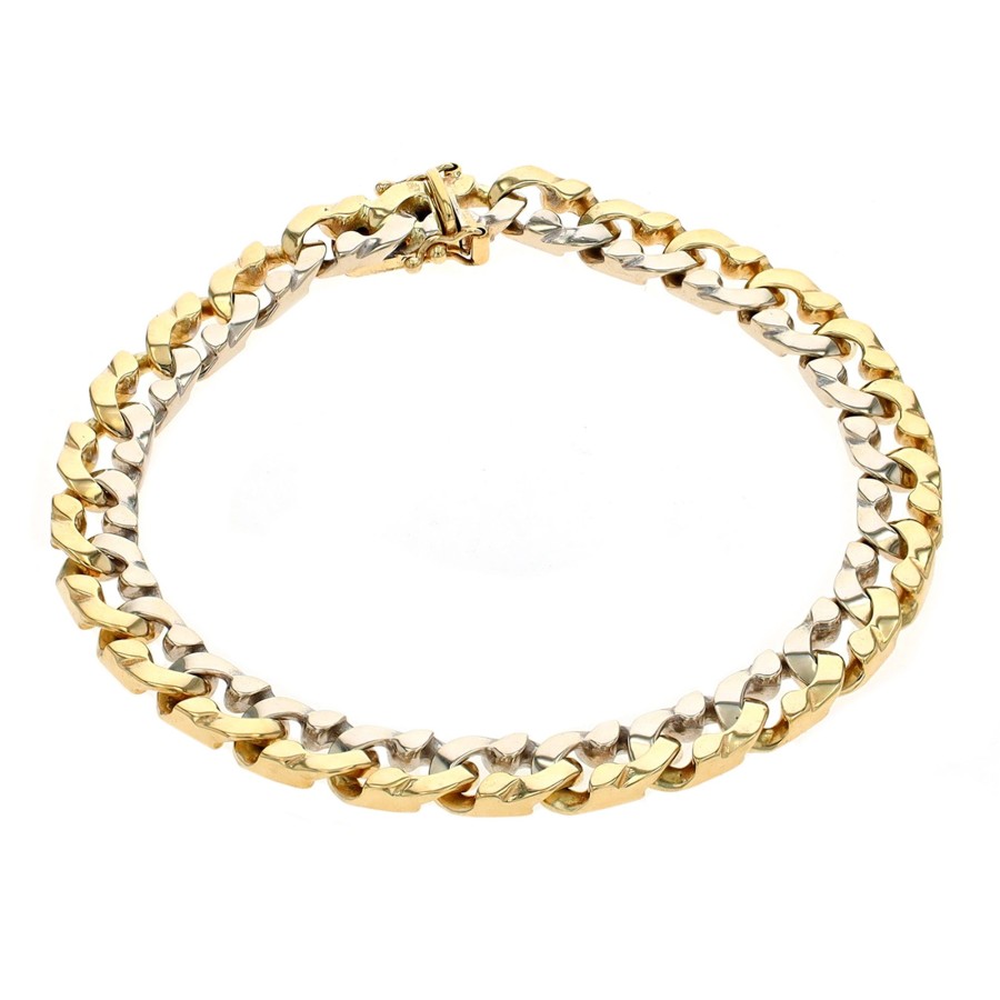 Jewelry Josephs Jewelers Home | 14K Two Toned Link Bracelet - Josephs Jewelers