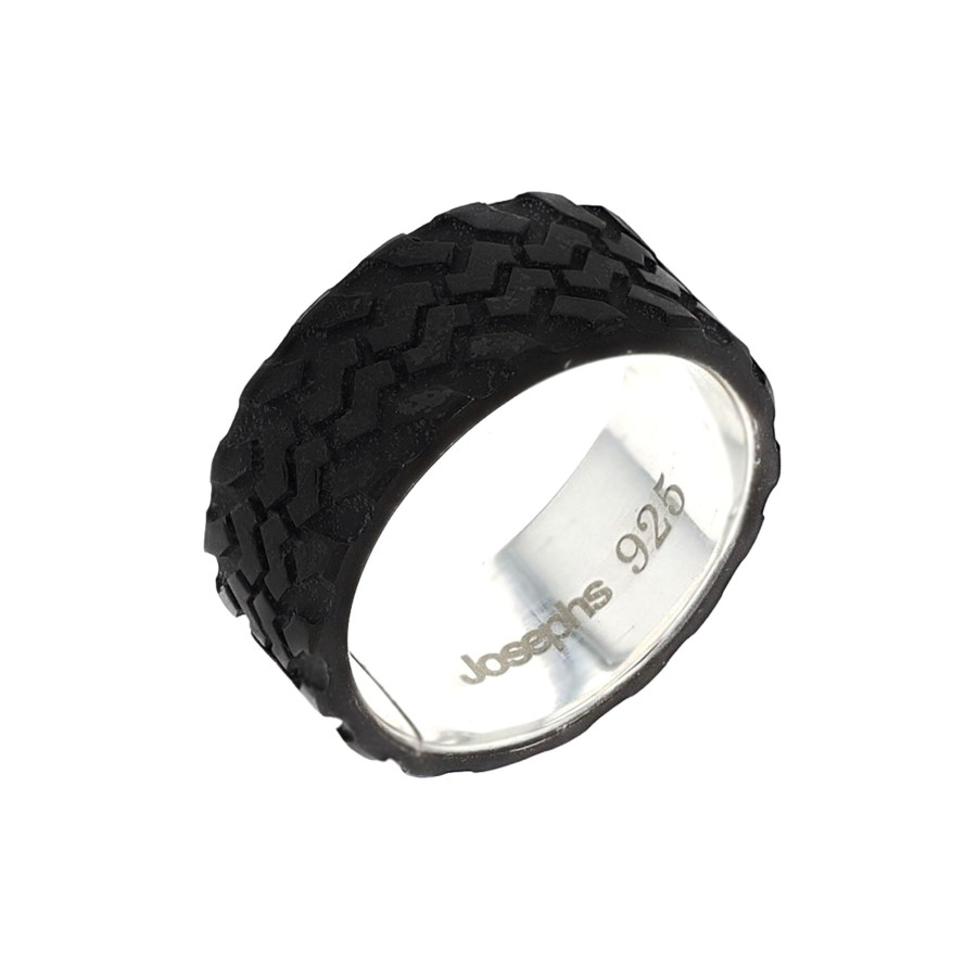 Jewelry Josephs Jewelers Home | Sterling Silver Tire Tread Ring