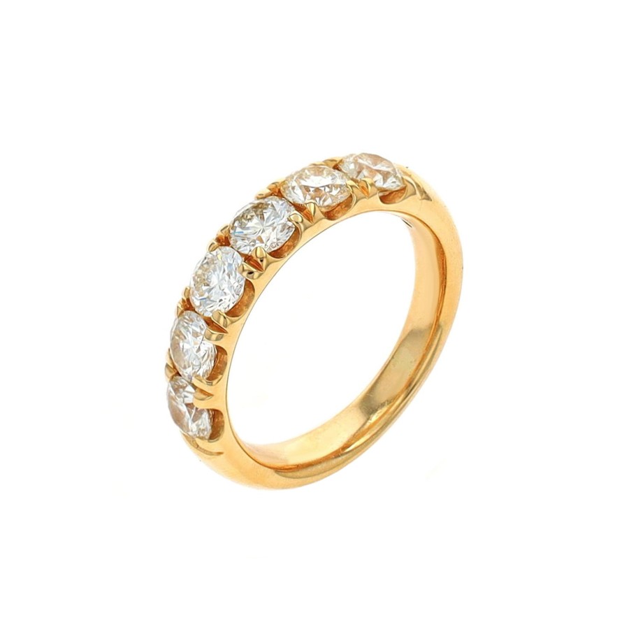 Jewelry Josephs Jewelers Home | Estate 14K Yellow Gold 1.96 Carat Diamond Wedding Band White