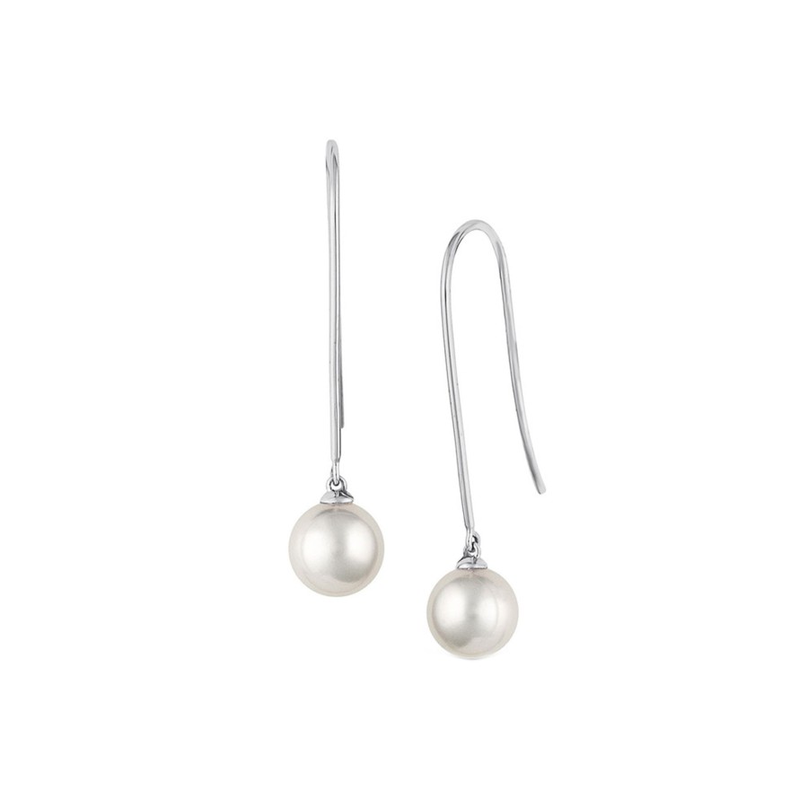 Jewelry Josephs Jewelers Home | 18K Gold Akoya Pearl Earrings White