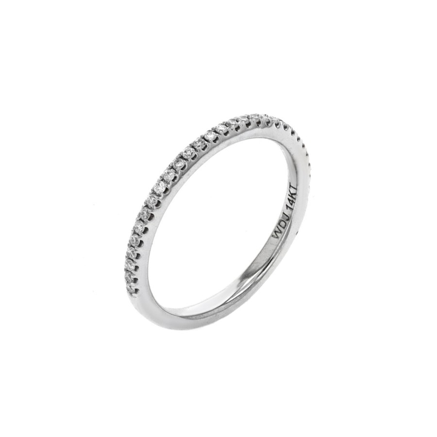 Jewelry Josephs Jewelers Home | Estate 14K White Gold 0.16 Carat Diamond Band - Josephs Jewelers