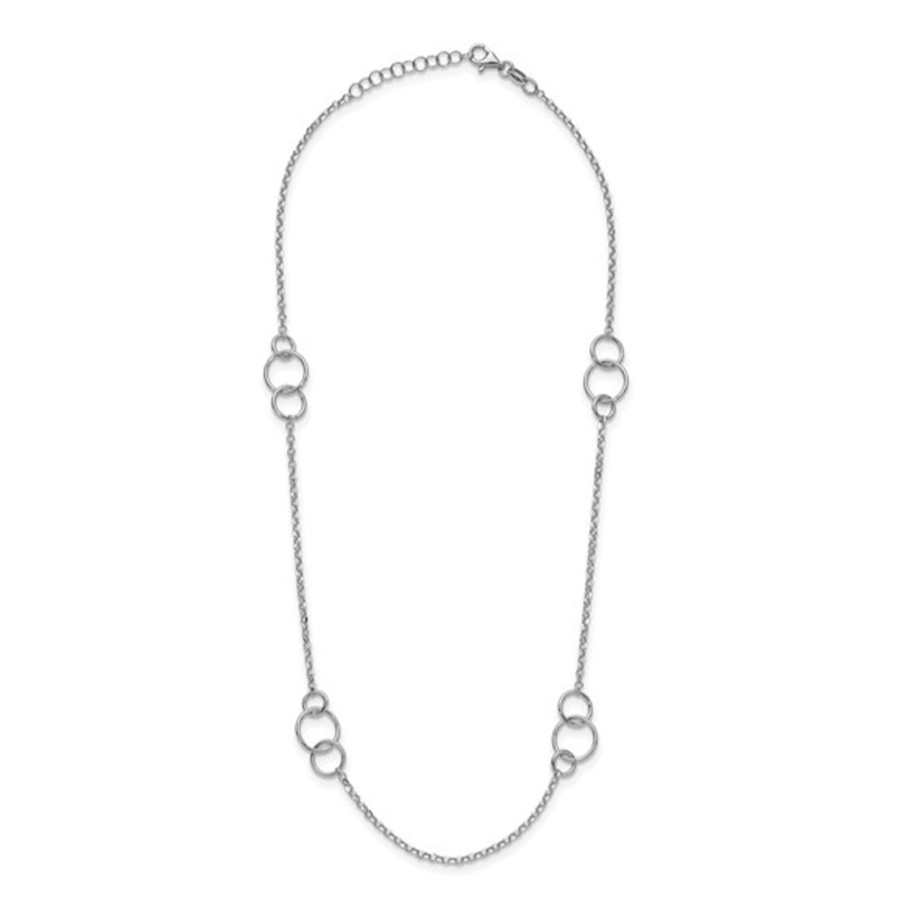 Jewelry Josephs Jewelers Home | Sterling Silver 18-Inch Circles Necklace - Josephs Jewelers