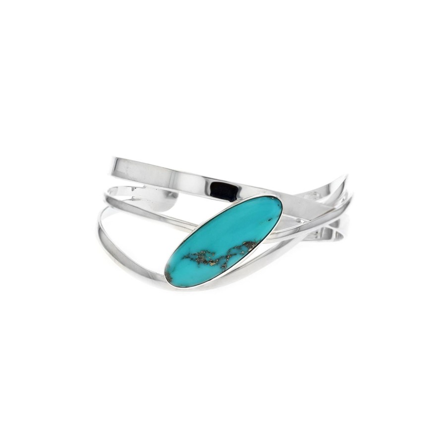 Jewelry Josephs Jewelers Home | Sterling Silver Turquoise Cuff Bracelet Blue