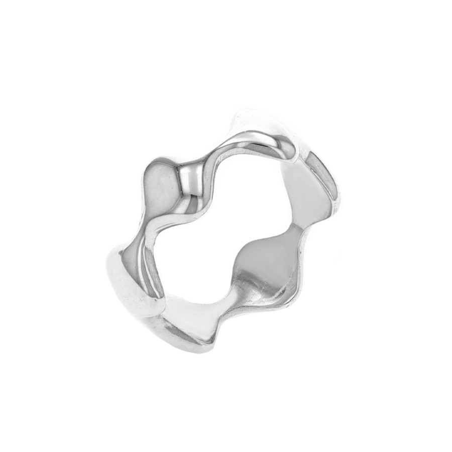 Jewelry Josephs Jewelers Home | Sterling Silver Curvy Band - Josephs Jewelers