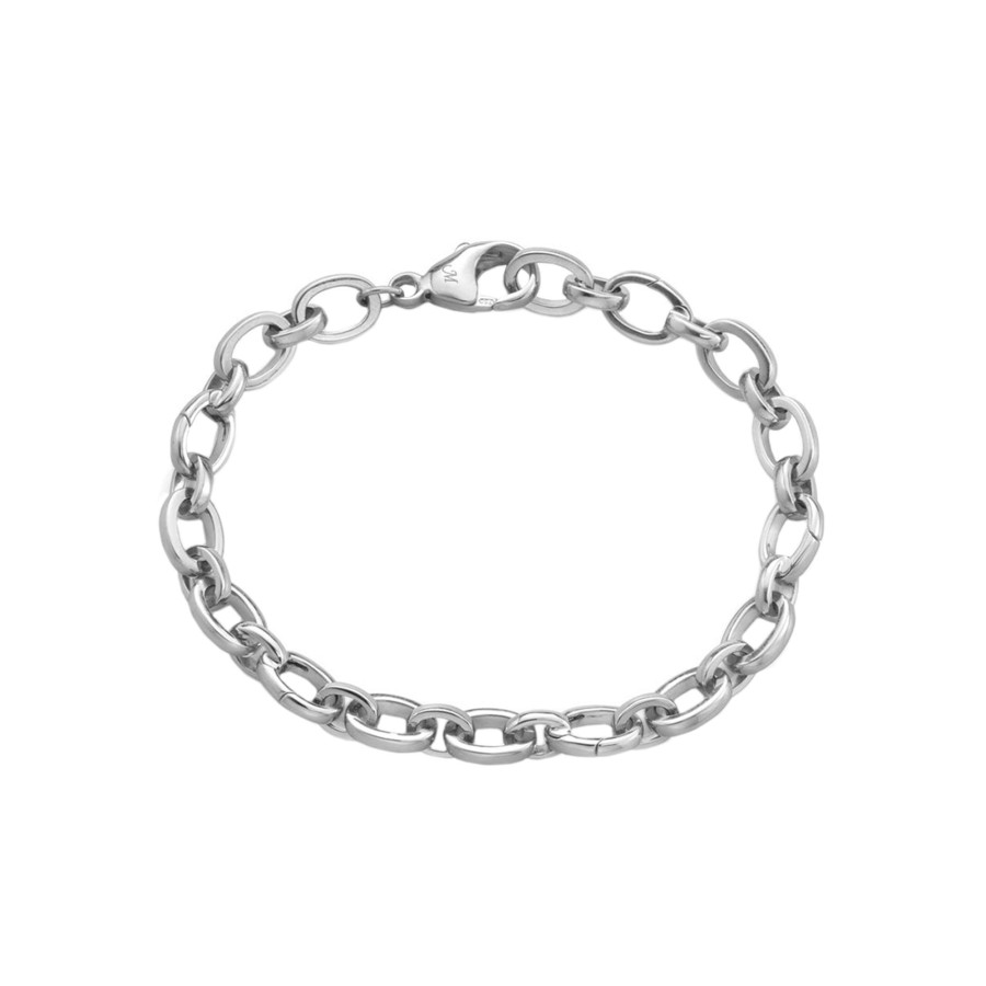 Jewelry Josephs Jewelers Home | Sterling Silver Hinged Charm Bracelet