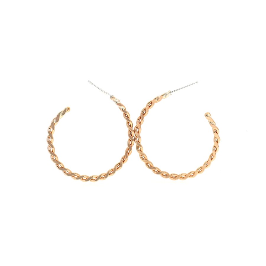 Jewelry Josephs Jewelers Home | Gold Filled Thin Twisted Hoop Earrings - Josephs Jewelers