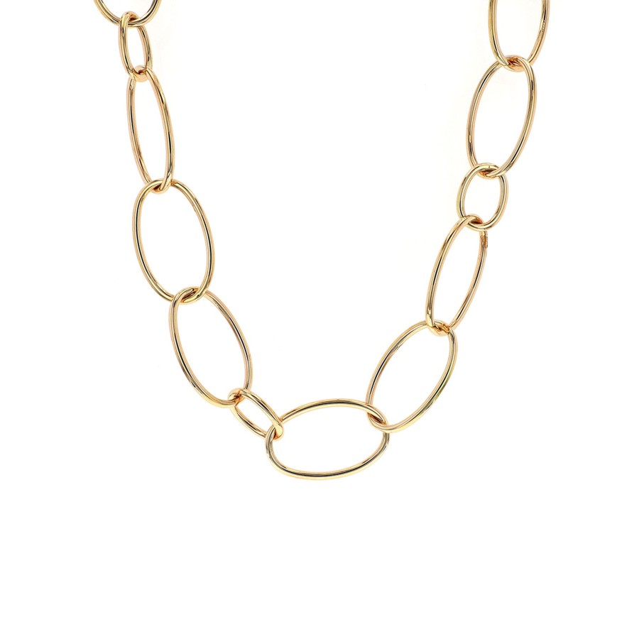 Jewelry Josephs Jewelers Home | 14K Yellow Gold 30-Inch Oval Link Necklace - Josephs Jewelers