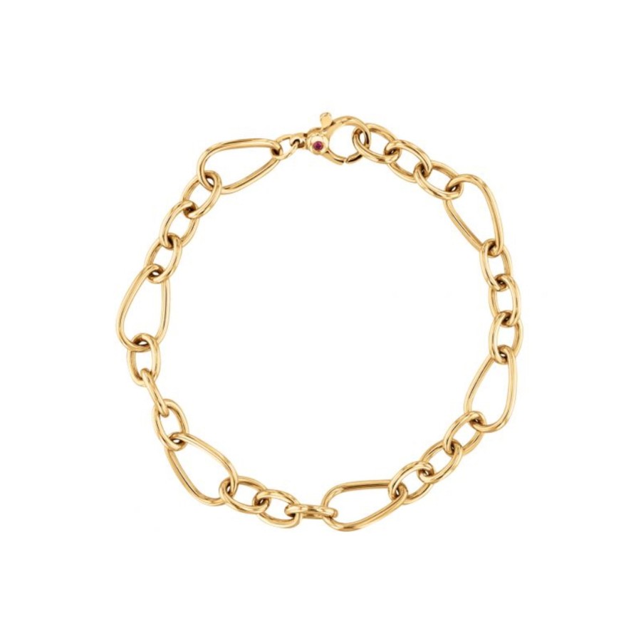 Jewelry Josephs Jewelers Home | 18K Yellow Gold 7.75-Inch Link Bracelet - Josephs Jewelers